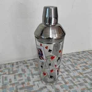 Vintage Luminarc cocktail shaker.